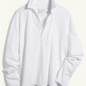 Frank & Eileen Crisp White Tunic Top